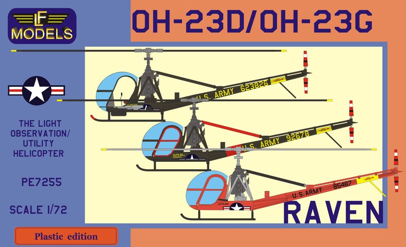 Hil. OH-23D/OH-23G Raven (1x Vietnam war, 2x US training unit)